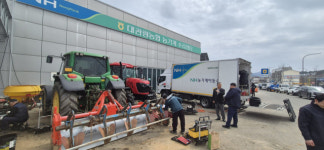 대관령농협, 농협경제지주 중부자재유통센터와 함께 농기계 이동수리센터 운영