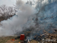 양구 국토정중앙면 산불…50여분 만에 주불 진화