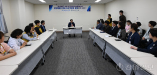 와이엠아이아산지사 | [포토뉴스]강릉 아산병원 찾은 우상호 더불어민주당 도지사 후보