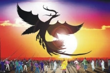 고구려 국조 삼족오 연, 포항 호미곶서 새해 비상