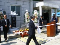 포항 현내리에 故 원종열씨 추념 공적비 제막