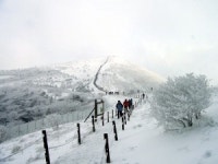 경북의 알프스 영주 소백산, 은빛 세상으로 변해