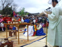 하회마을 전통혼례 올해 첫 시연