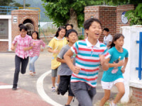 성주 지방초교 학생들은 모두 달리기 선수