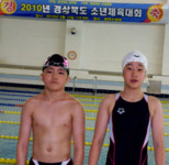 수영장 없는 칠곡 기산면 약동초교 동아수영대회 2년째 金