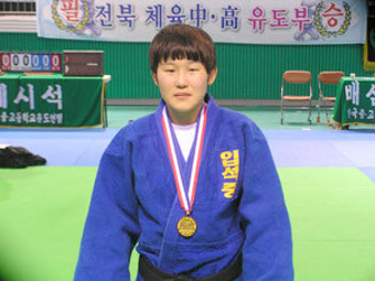 입석중 정예린, 춘계 남여 중고 유도연맹전 한판승