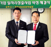 [이런일] 상주시 사회적기업 일자리창출 지원 협약