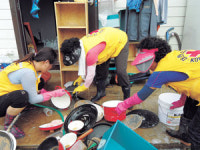 [이런일] 상주서 수해복구 봉사