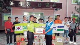 [이런일] 아리랑요양원에 위문품 전달