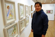 안동 공무원 작가 최성달 씨 시화 전시회