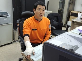 노수현 소방관 비번날 식당 화재 화상 입으며 진압