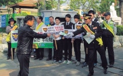 [이런일] 자인파출소 학교폭력 예방 홍보