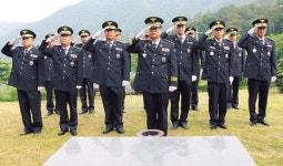 [이런일] 노루목고개 경찰전공비 참배