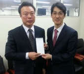 문진기 삼화실업 대표 이웃사랑 성금 1천80만원 전달