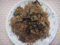 [우리집 맛자랑] 도토리묵 새싹채소무침