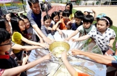 [포토뉴스] 태양열로 라면 끓여요