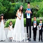 엘르 브라이드 정혜영·션 부부 리마인드 웨딩 화보 大공개!…아이 넷도 함께?