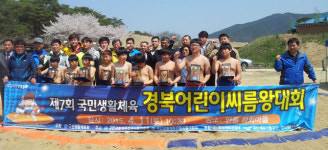 봉화 내성초교 씨름 꿈나무들 경북어린이씨름왕대회 석권