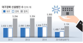 이 불황에…대구경북 신설법인 3,134개