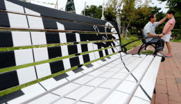 눈길 끄는 화원동산 테마벤치