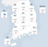오늘(23일)날씨, 낮과 밤 길이가 같은 추분 전국 대체로 흐림…내일까지 전국 비, 미세먼지 보통