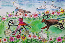 [꿈나무 솜씨 자랑] 제목: 무궁화 꽃길