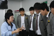 경북기계공고·조일로봇고 90명, 삼우엠스㈜에서 일학습병행제 견학
