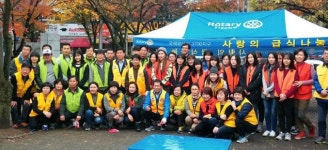 [이런일] 로타리 8지역·성곡중 봉사단 무료급식봉사