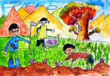 [꿈나무 솜씨 자랑] 제목:고구마 캐기 체험