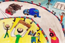 [꿈나무 솜씨자랑] 제목: 자동차경주대회