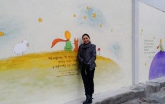 대구 평리초교 주변 옹벽에 벽화 마무리