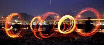 정월대보름 전야 쥐불놀이…청도천 둔치