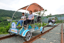 레일바이크 타고 청도 풍광 한눈에