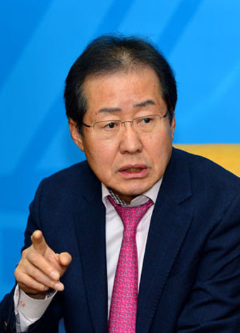 대구 온 홍준표 지사 