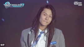 프로듀스101 장문복, 긴 머리 휘날리며 입술 질끈… 어디서봤나 했더니 슈퍼스타k 힙통령