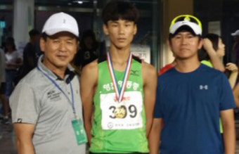 영천 영동중 이재웅 육상 1500m 한국신