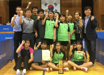 산골 영양 수비초교 탁구, 도내 여자부 우승