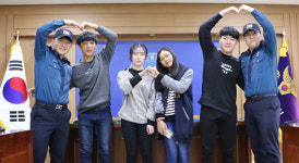 의경들 교육 재능기부, 웃음꽃 피는 시골 공부방…울진경찰서 4년째 운영