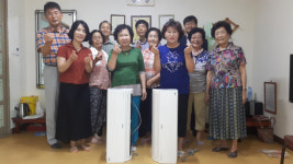 영천시청 마라톤클럽 경로당에 에어컨 기증