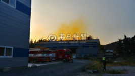 7일 오후 6시쯤 경북 칠곡군 약목면 교리 에프원케미칼 황산탱크 가스 누출