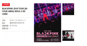 블랙핑크 첫 단독 콘서트 예매 옥션티켓 상황은?