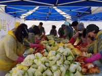 침산초교총동창회 김치 500포기 전달