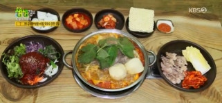 리얼가왕 11900원 감자탕+보쌈+비빔막국수 안성 큰마당해장국 2TV 저녁 생생정보통 맛집오늘 무한리필 실화?
