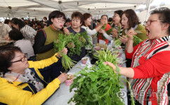 [포토뉴스] 제1회 대구 미나리·삼겹살 페스티벌 개막...치맥축제 버금가는 인기