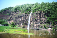 경북 안동의 새로운 랜드마크, 암산경관폭포 가동