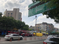 [영상·포토] 대구 영대병원네거리 한 남성 시위