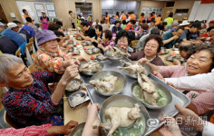 [포토뉴스] 삼계탕 드시고 더위 이기세요!…대구 서구제일종합사회복지관 삼계탕 나눔행사