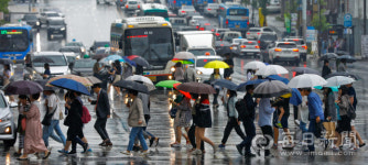 [포토뉴스] 다시 장맛비…퇴근길 우산길