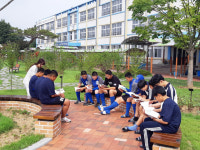 경북 구미 도개고, 구미신평초 교내 명상숲 조성