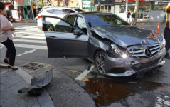 대구 도심서 페라리 vs 벤츠 고급 외제차끼리 쾅